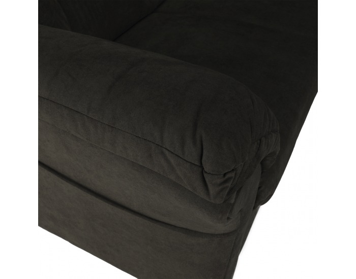 Rohová sedačka s rozkladom a úložným priestorom Morag L - hnedá