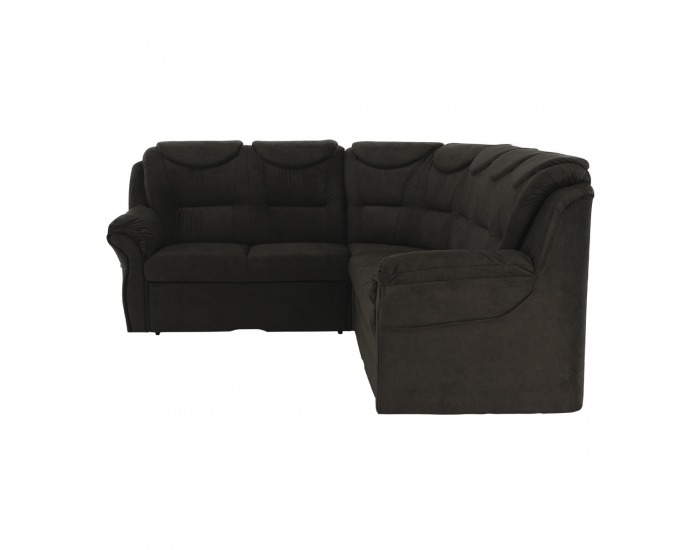 Rohová sedačka s rozkladom a úložným priestorom Morag L - hnedá