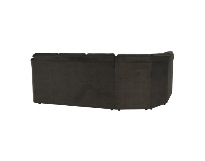 Rohová sedačka s rozkladom a úložným priestorom Morag L - hnedá