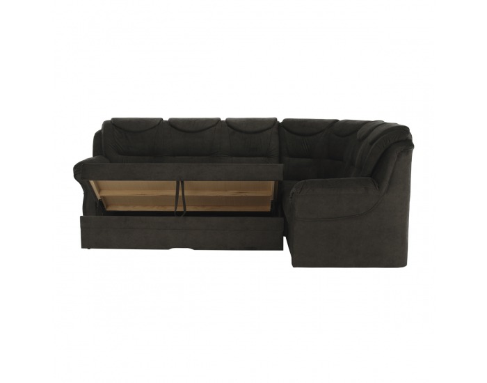 Rohová sedačka s rozkladom a úložným priestorom Morag P - hnedá
