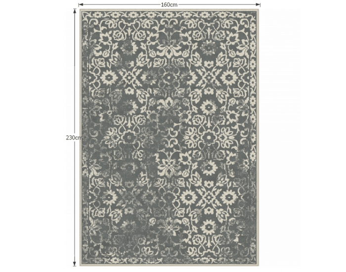 Koberec Moria 160x230 cm - tmavosivá