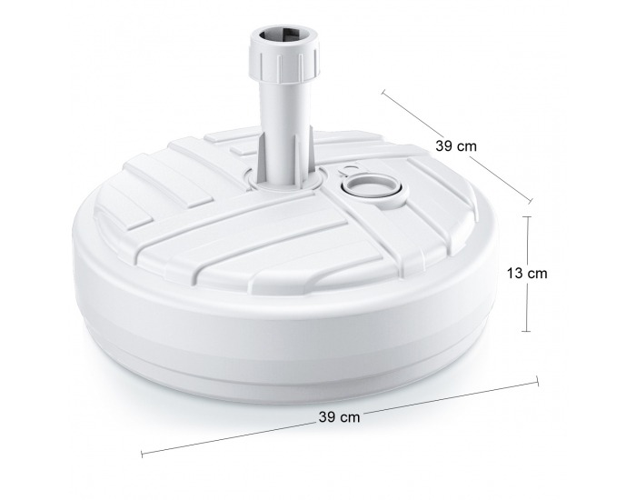 Podstavec pod slnečník MPOD 10 l - biela