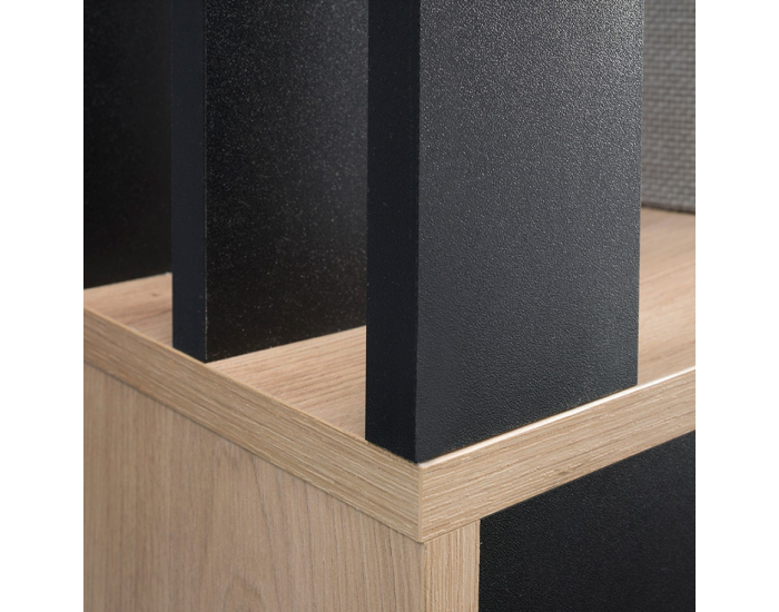 Predsieň so zrkadlom Muna - dub artisan / čierna