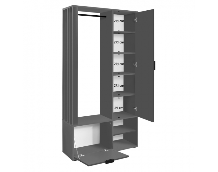 Predsieň so zrkadlom Muna - grafit