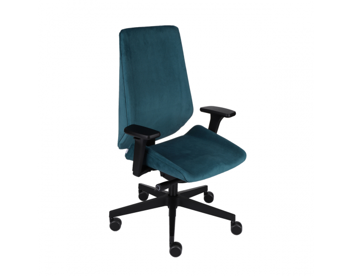 Kancelárska stolička s podrúčkami Munos B - tmavozelená / čierna