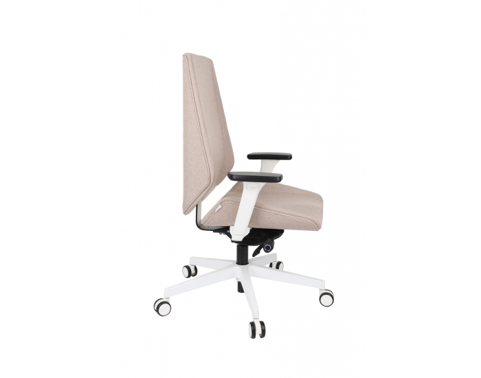 Kancelárska stolička s podrúčkami Munos W - béžová / biela
