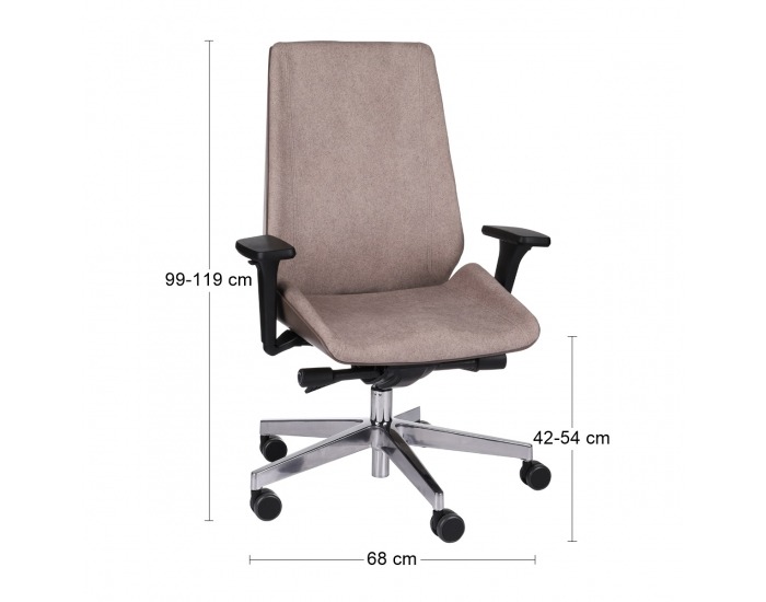 Kancelárska stolička s podrúčkami Munos Wood - svetlohnedá / patyna čierna / chróm