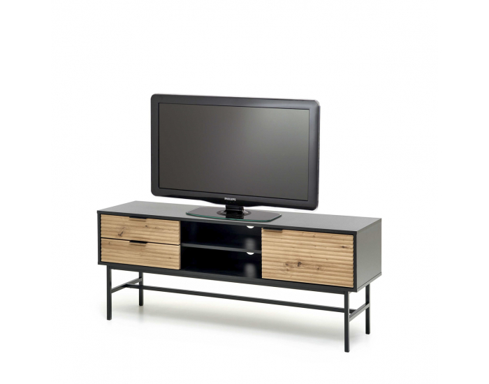 TV stolík Murano RTV-1 - čierna / dub artisan