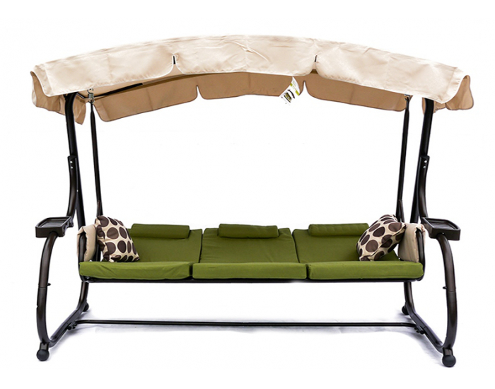 Záhradná hojdačka Cezar RL - hnedá / zelená