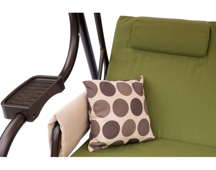 Záhradná hojdačka Cezar RL - hnedá / zelená