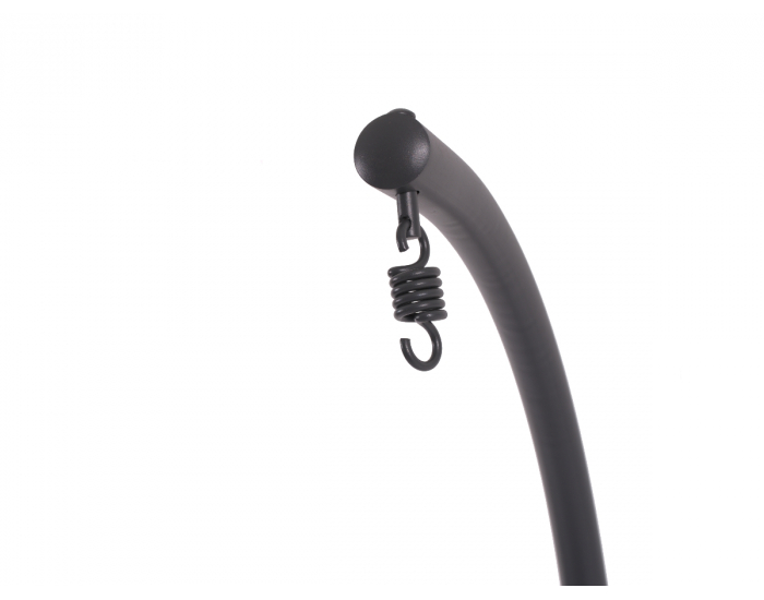 Závesné hojdacie kreslo Dominica - sivý ratan / sivé podušky