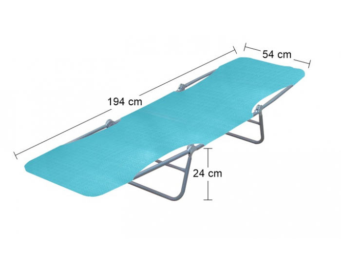 Záhradné lehátko Guliver - modrá