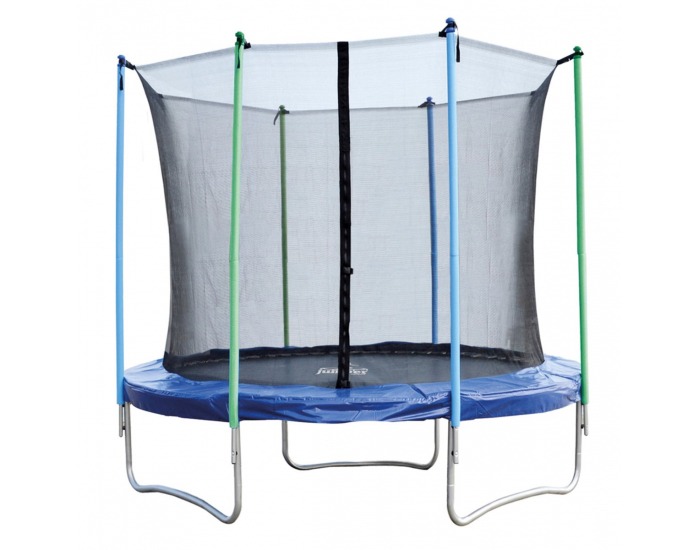 Trampolína Jumper 253 cm - čierna / modrá