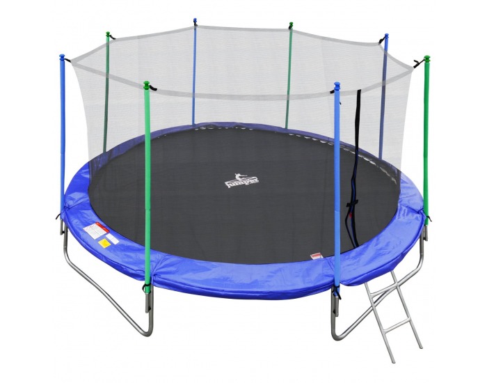 Trampolína Jumper 366 cm - čierna / modrá