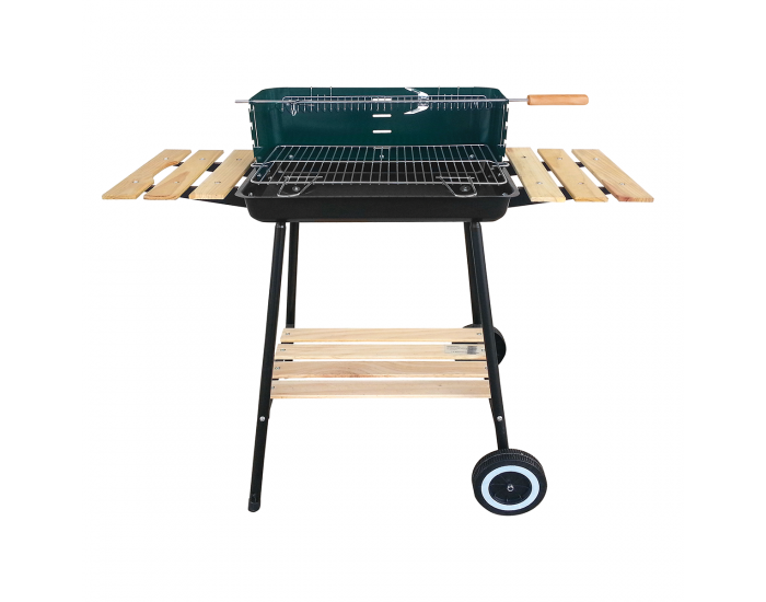 Záhradný gril MIR-244 - čierna / zelená