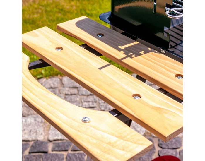 Záhradný gril MIR-244 - čierna / zelená