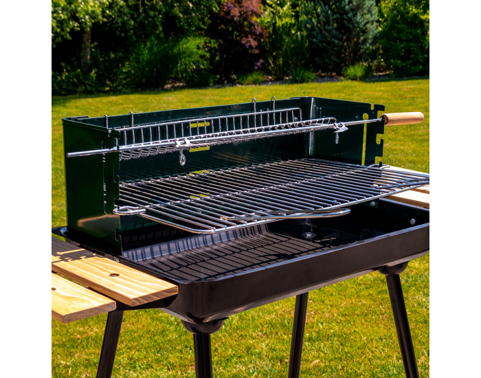Záhradný gril MIR-244 - čierna / zelená