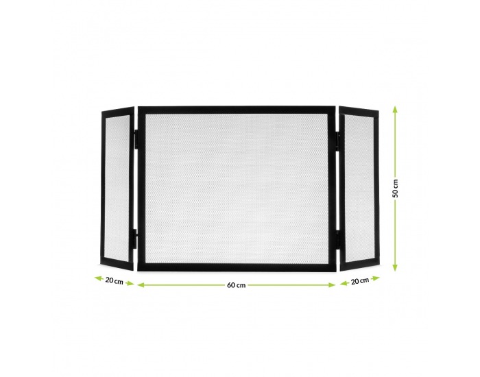Krbový paravan K11 - čierna