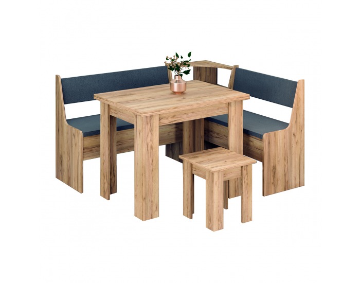 Rohový jedálenský set Rofia KA L/P - dub sonoma / savannah nova