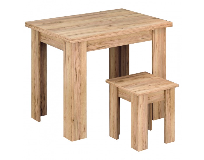 Rohový jedálenský set Rofia KA L/P - dub sonoma / savannah nova