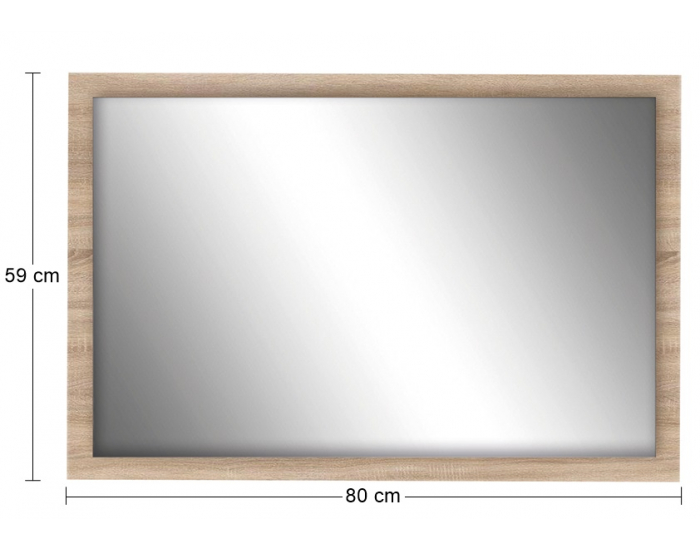 Zrkadlo na stenu Seina M-800 - dub sonoma