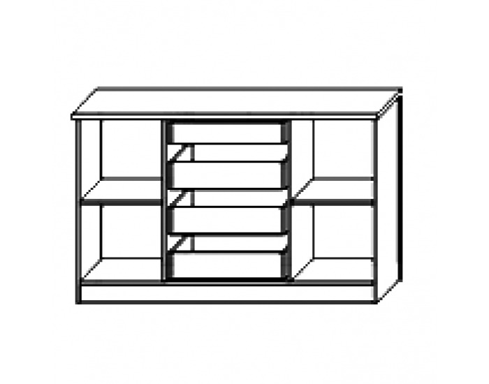 Rustikálna komoda Valenta CH-1400 - breza polárna / breza