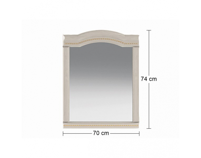 Rustikálne zrkadlo na stenu Valenta M-700 - breza polárna / breza