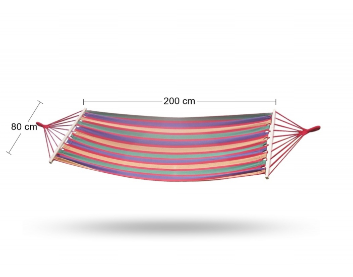 Hojdacia sieť XHMK 200x80 cm - farebné pásy