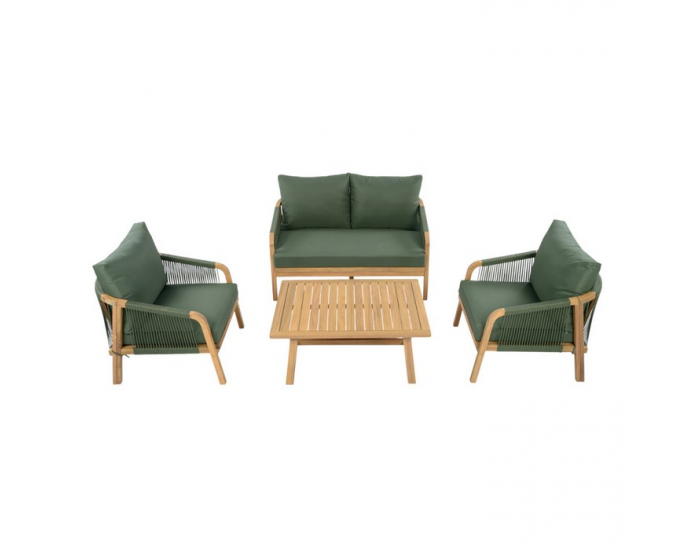 Záhradný set Nadim - zelená / prírodná