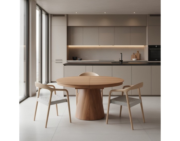 Rozkladací jedálenský stôl Nanet 115/150/185 - dub