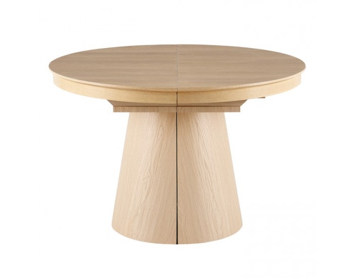 Rozkladací jedálenský stôl Nanet 115/150/185 - svetlý dub