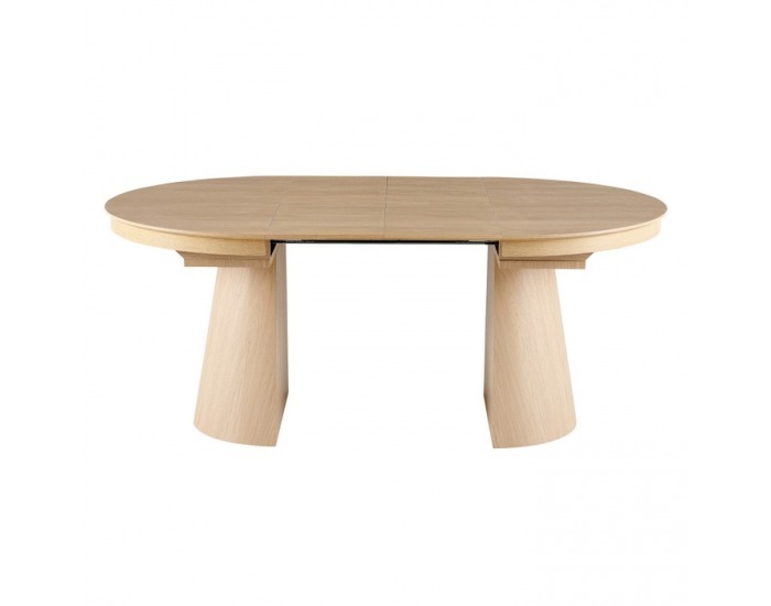 Rozkladací jedálenský stôl Nanet 115/150/185 - svetlý dub
