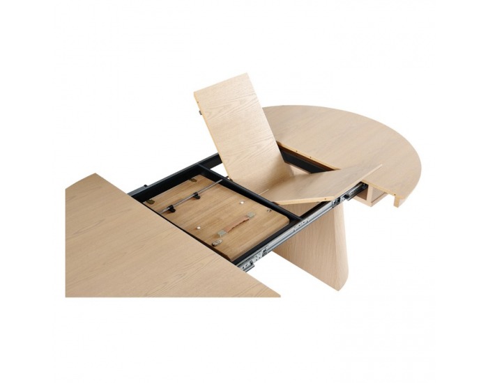 Rozkladací jedálenský stôl Nanet 115/150/185 - svetlý dub