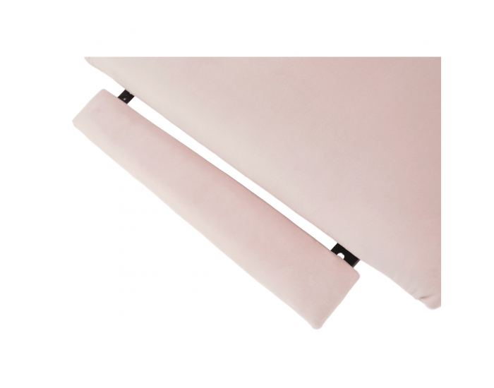 Relaxačné kreslo Nauro - púdrová ružová (Velvet) / zlatá