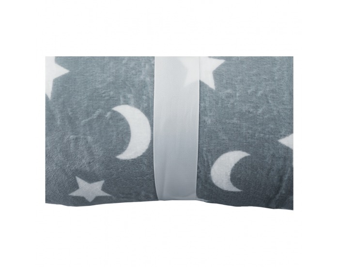 Obojstranná baránková deka Navo 150x200 cm - sivá / biela / vzor