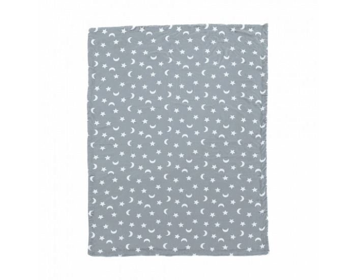 Obojstranná baránková deka Navo 150x200 cm - sivá / biela / vzor