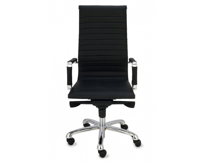 Kancelárska stolička s podrúčkami Naxo - čierna / chróm
