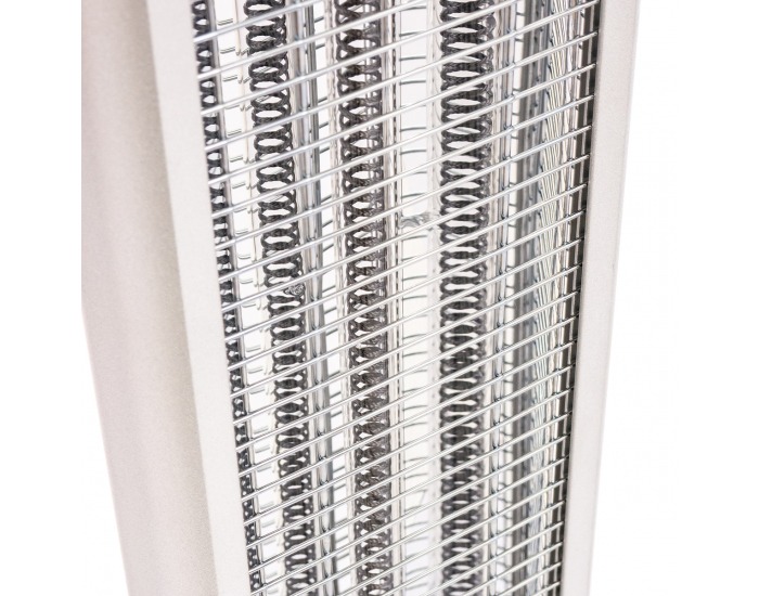 Stĺpový elektrický ohrievač (infražiarič) NB-1611RC - tmavosivá / chróm