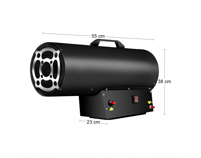 Dielenský plynový ohrievač NB-30M 30000 W - čierna