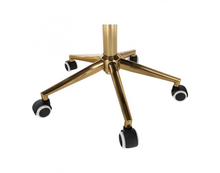 Kancelárske kreslo Nelia - ružová (Velvet) / zlatá