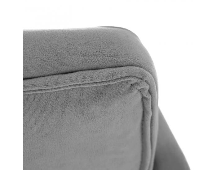 Kancelárske kreslo Nelia - svetlosivá (Velvet) / zlatá