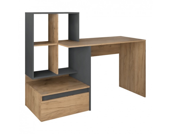 Písací stôl Nereo 2 New - dub artisan / grafit