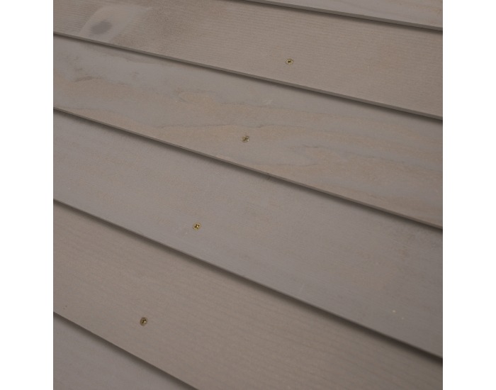 Drevený záhradný domček pre deti Nesko - biela / sivá / žltá / modrá