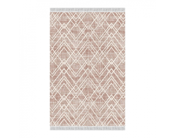 Obojstranný koberec Nesrin 80x150 cm - béžová / vzor