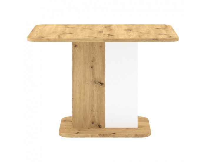 Rozkladací jedálenský stôl Netox 110/145 - dub artisan / biela
