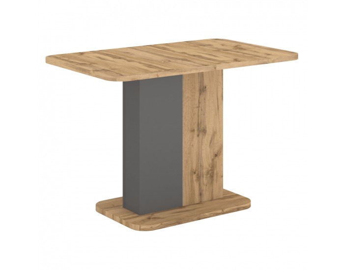 Rozkladací jedálenský stôl Netox 110/145 - dub wotan / antracit