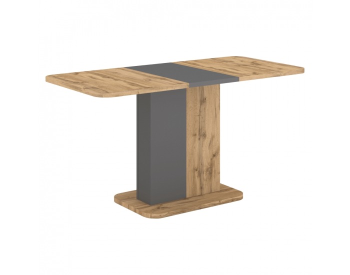 Rozkladací jedálenský stôl Netox 110/145 - dub wotan / antracit