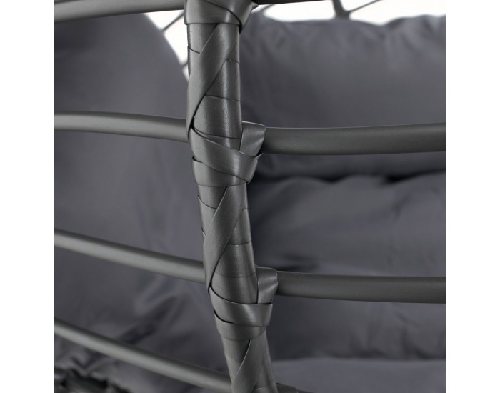 Závesné hojdacie kreslo Nexus - sivá