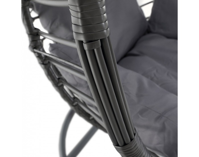 Závesné hojdacie kreslo Nexus - sivá