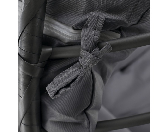 Závesné hojdacie kreslo Nexus - sivá